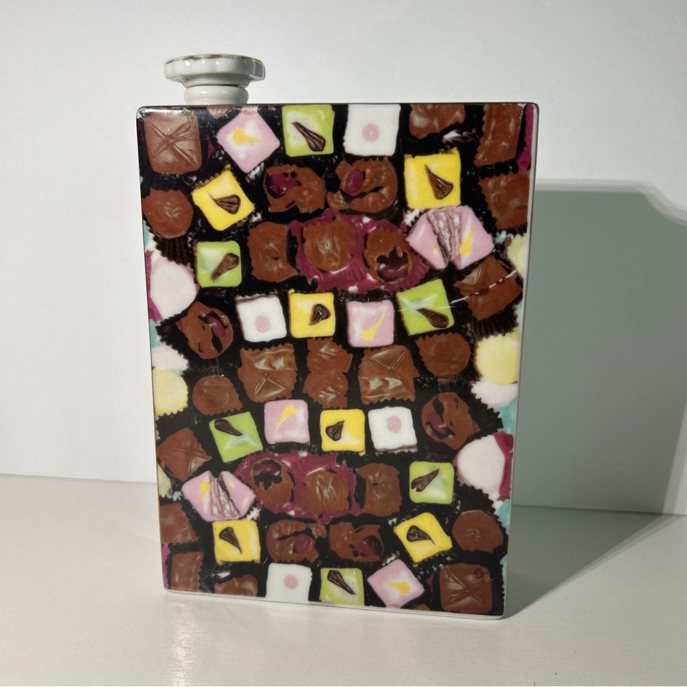 BonBon Royal Liquor Decanter Empty Ceramic Bottle Box Of Chocolates With Cork